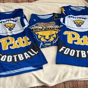 Pitt Panther Football Blue and Yellow Jerseys